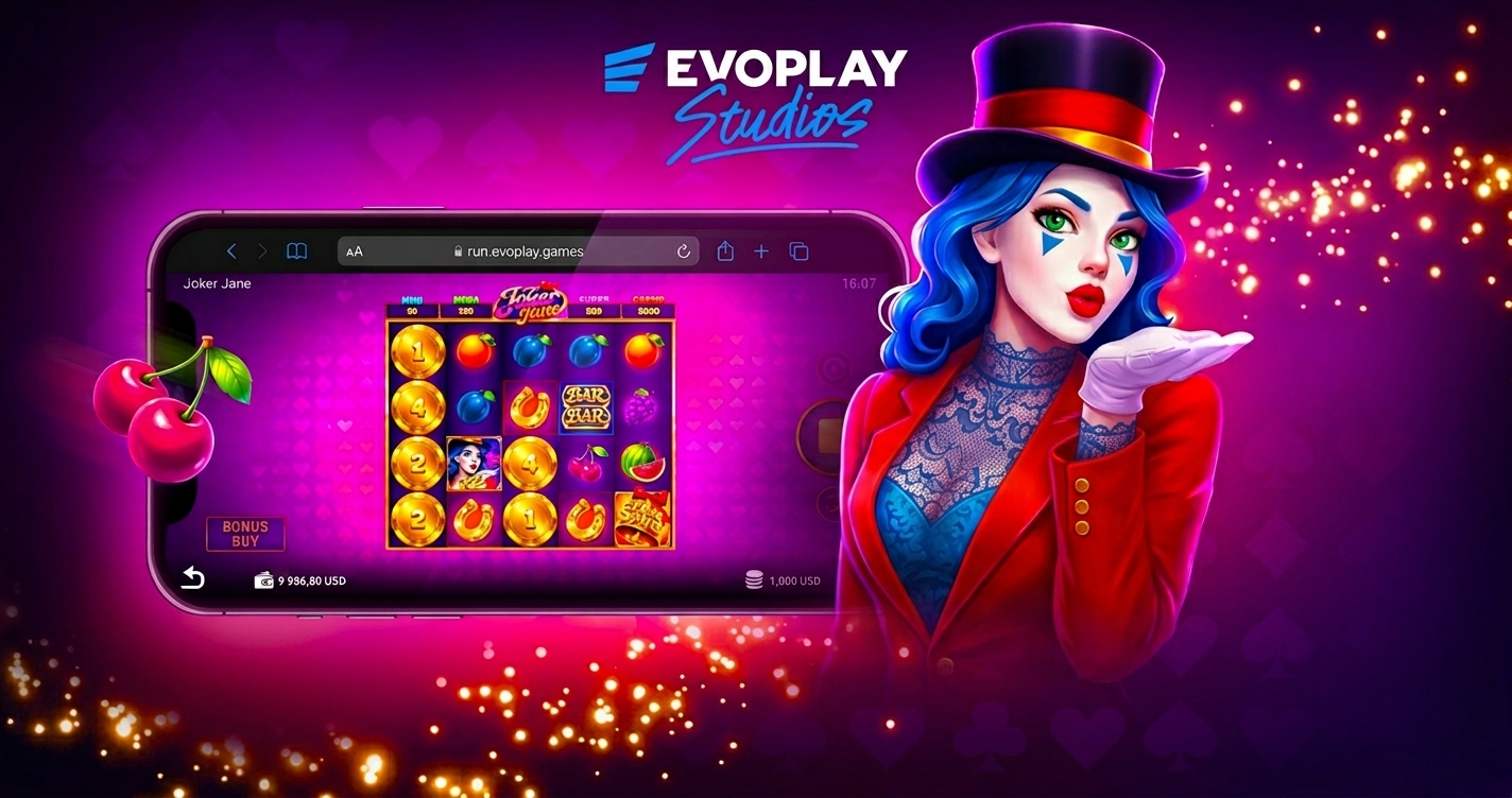 Joker Jane — Evoplay lance Joker Jane avec wilds multiplicateurs