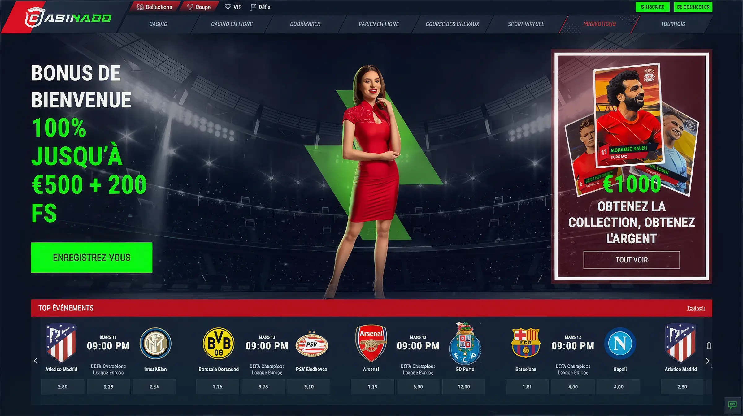 Aperçu du site Casinado